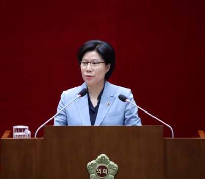 4-1. 5분 자유발언 사진(박주윤 의원).JPG width: 100%; height : 150px