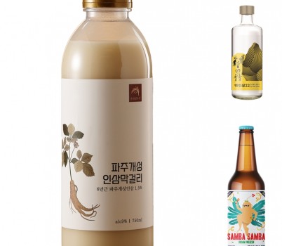 인삼막걸리，인삼증류주，삼바삼바+맥주.jpg width: 100%; height : 150px