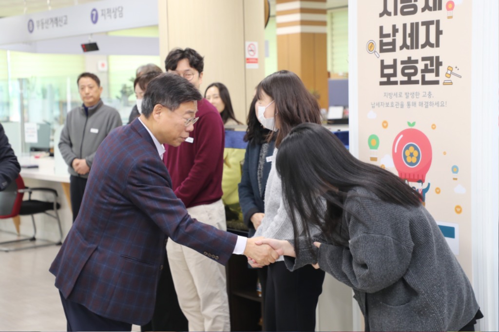 신상진 성남시장, 중원구청 연두 방문