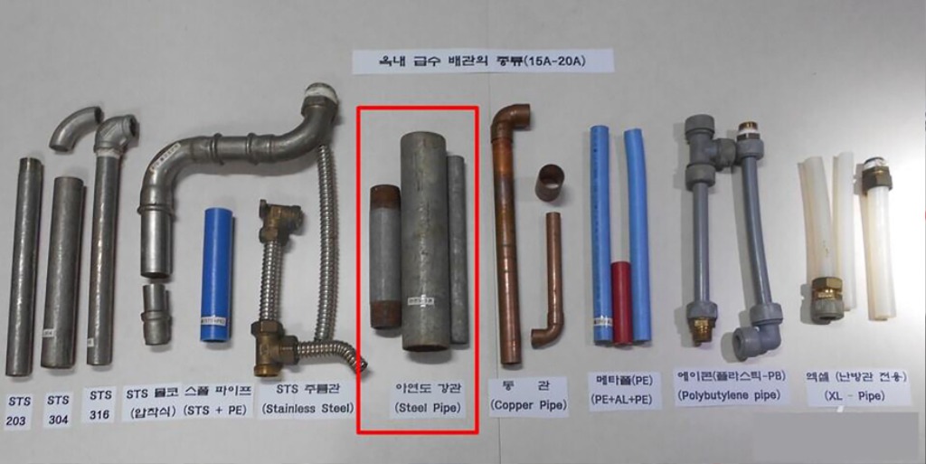 수도시설과-성남시가 교체 공사비 지원하는 아연도 강관 수도관(빨간 사각 표시 안).jpg