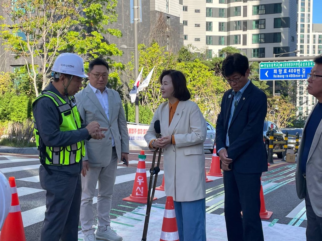 이수진, 도로 열선 설치로 겨울철 중원구 도로안전 지킨다