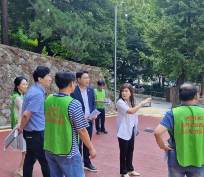 문승호 경기도의원·이군수 성남시의원, 희망대초 통학로 안전 개선 중간점검 간담회 개최.jpg width: 100%; height : 150px