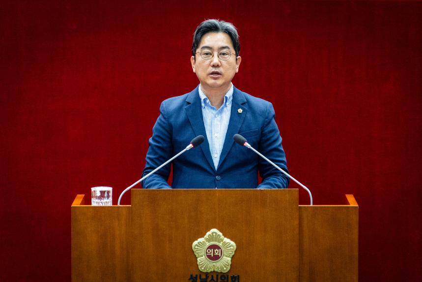 성남시의회 최종성 의원,“정치에 팔린 도시계획… 성남은 재난…