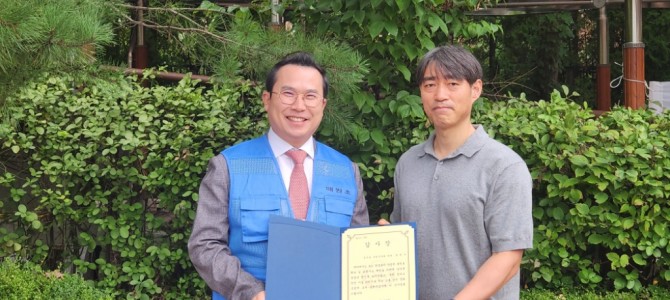 이오수 경기도의원, 광교 매원초 육교 안전…