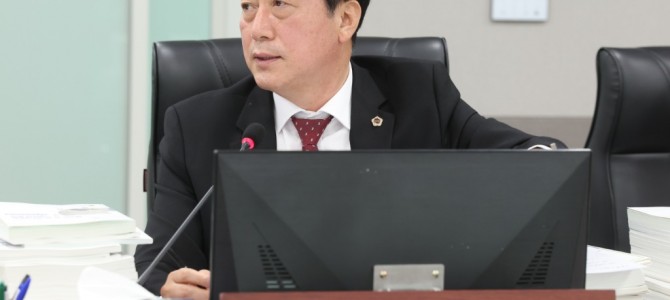 김영기 의원, “침수 하상도로 자동차단시설…